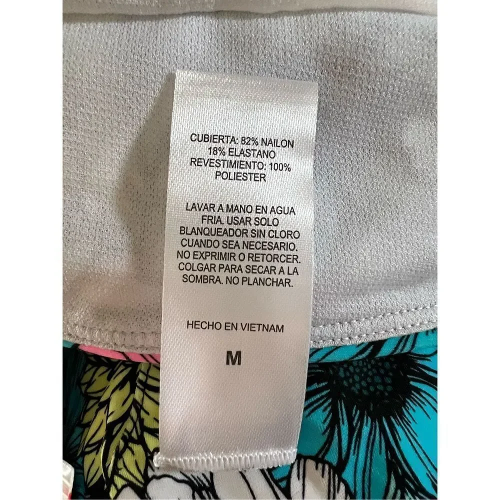 Salt & Cove Women's Multi-Color Floral Print 2-Piece Bikini Set Size M NWT